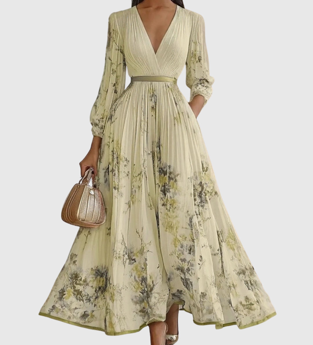 Siena™ - Elegantní Plisované Maxi Šaty