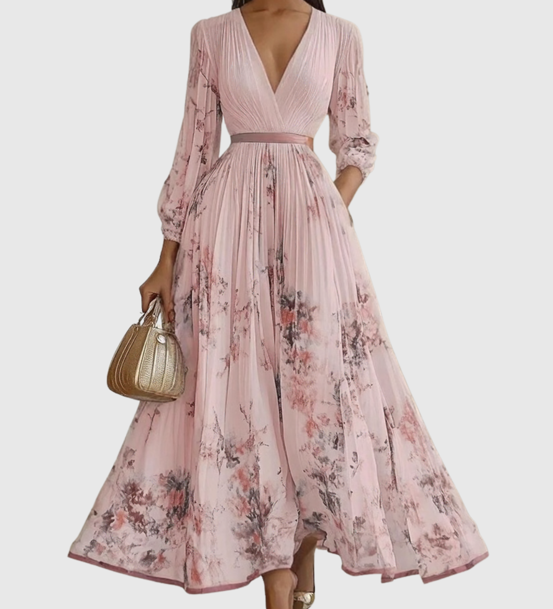Siena™ - Elegantní Plisované Maxi Šaty