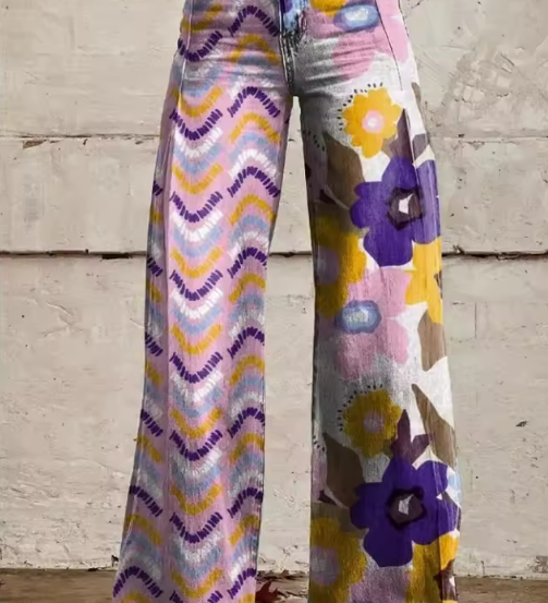 Isadora® - Boho květinové kalhoty