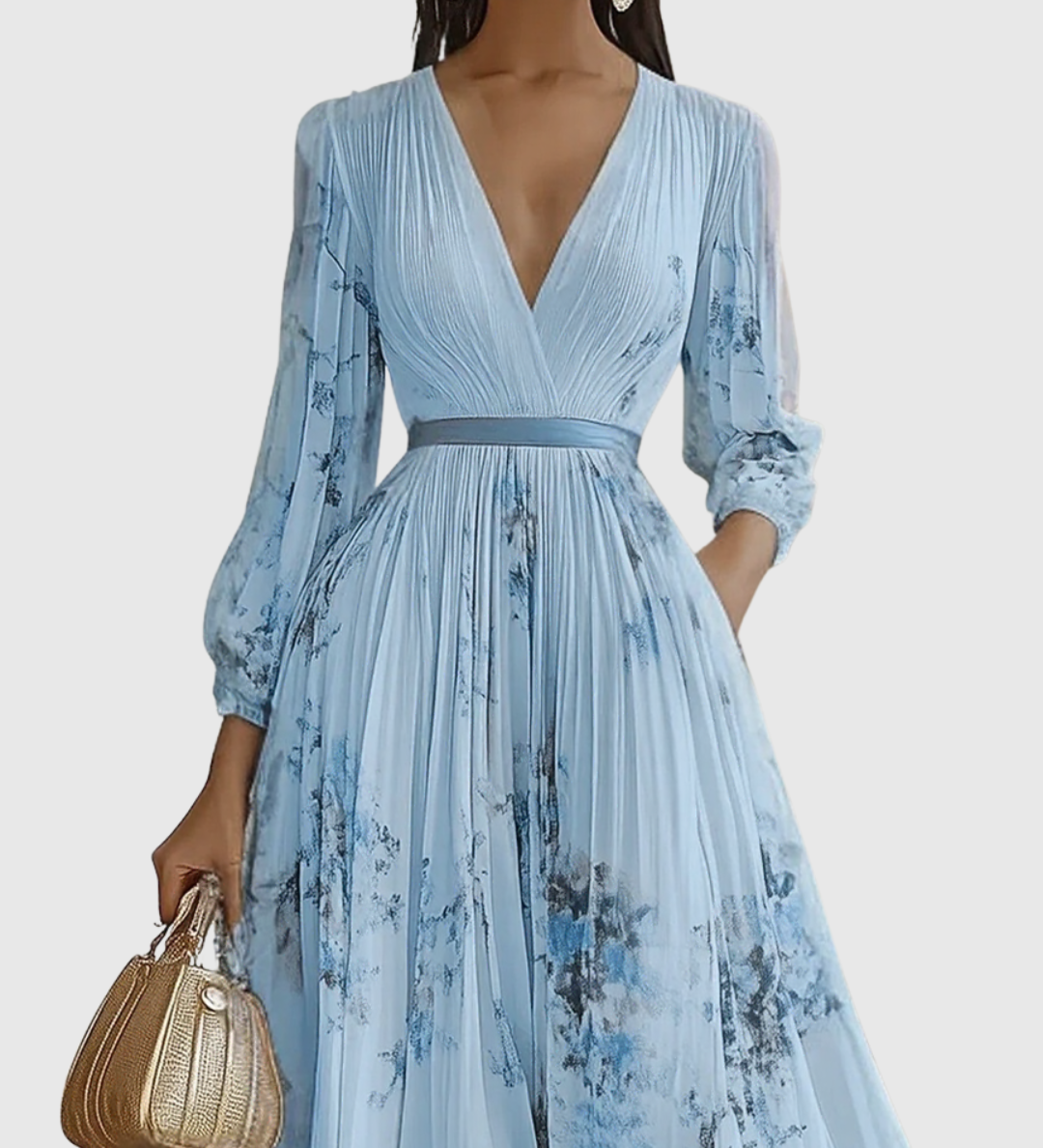 Siena™ - Elegantní Plisované Maxi Šaty
