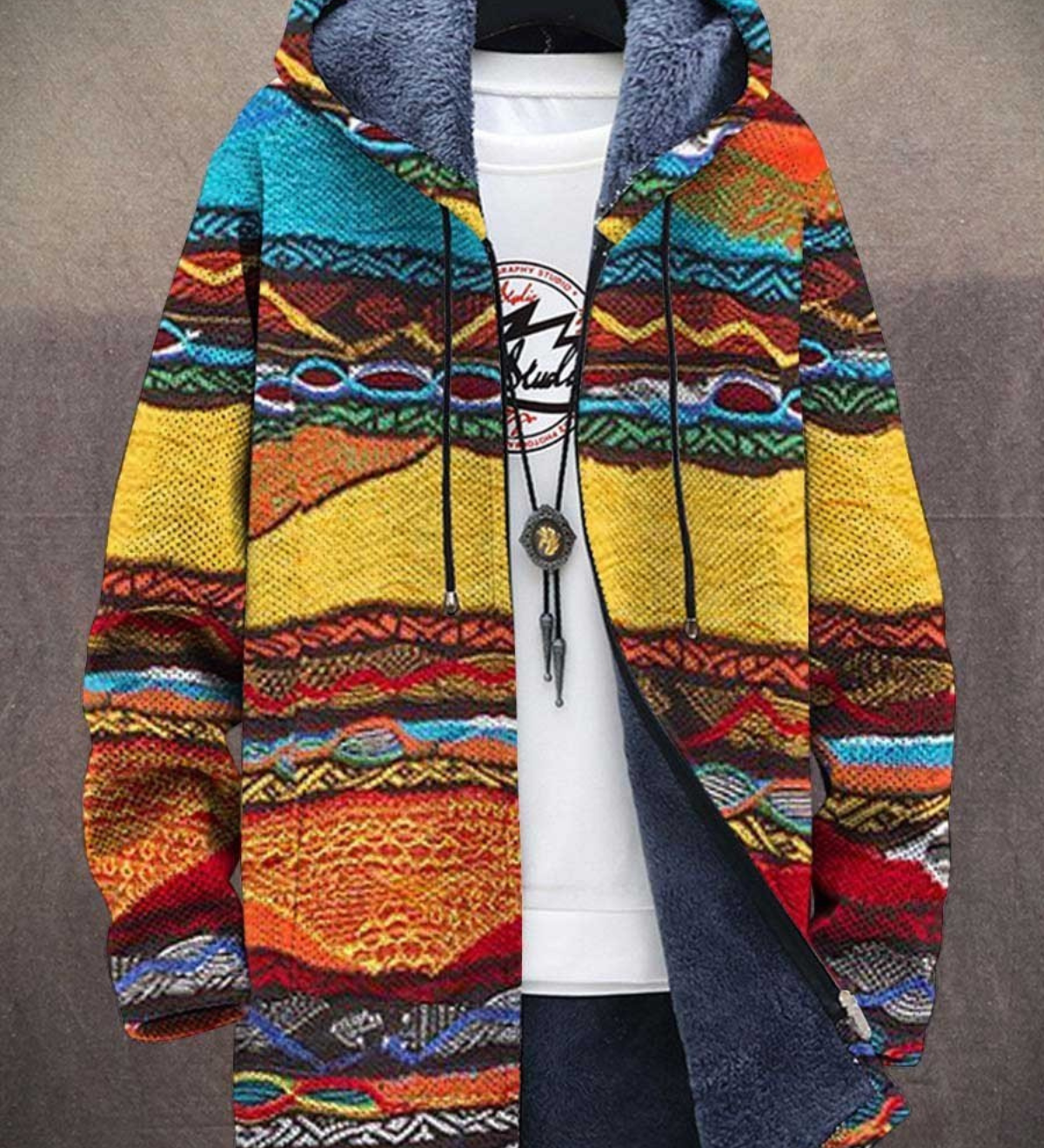 Jindalee™ - Luxusní umělecká inspirovaná mikina s kapucí na zip