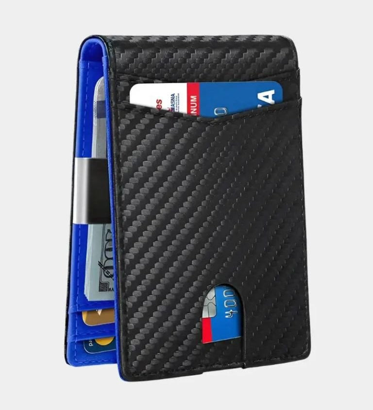 Viktorie® Minimalistická Antivandalismus Peněženka z Uhlíku